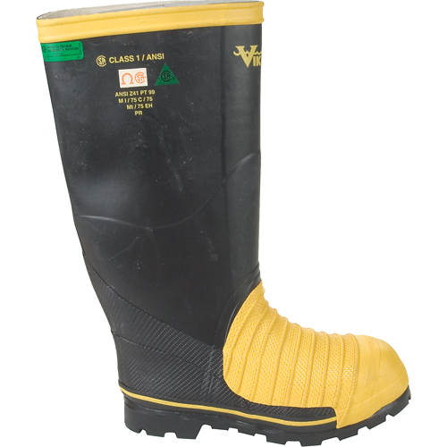 Bottes professionnelles Miner 49ER pour l'exploitation mini&egrave;re, Caoutchouc, Embout Acier, Pointure 7 Brunswick Fyr & Safety