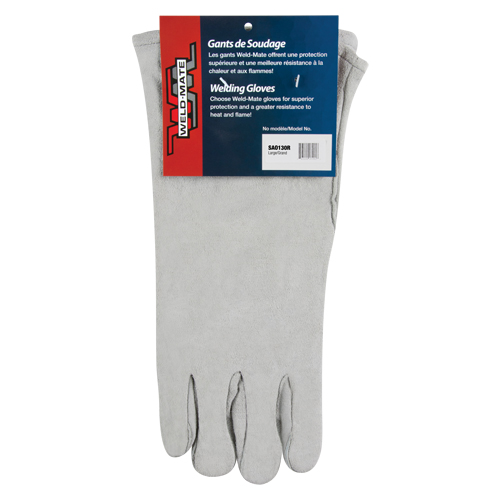 Standard-Duty Welder's Gloves, Split Cowhide, Size Large Brunswick Fyr & Safety