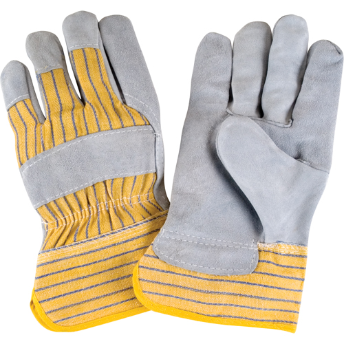 Premium Rugged Fitters Gloves, Large, Split Cowhide Palm, Cotton Inner Lining Brunswick Fyr & Safety