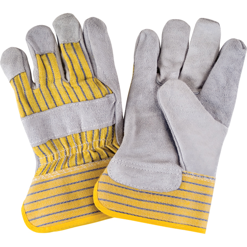 Premium Quality Fitters Gloves, Large, Split Cowhide Palm, Cotton Inner Lining Brunswick Fyr & Safety