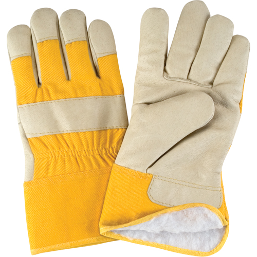 Winter-Lined Fitters Gloves, Large, Grain Pigskin Palm, Boa Inner Lining Brunswick Fyr & Safety