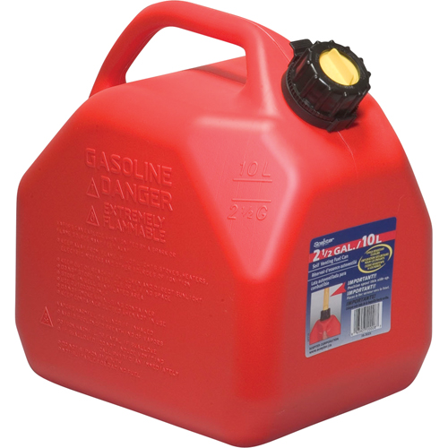 Jerry Cans, 2.5 US gal./10 L, Red, CSA Compliant/ULC Brunswick Fyr & Safety