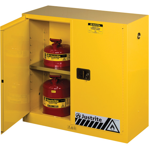 Armoires Sure-Grip EX pour produits inflammables, 30 gal., 2 Porte(s), 43" La x 44" h x 18" p Brunswick Fyr & Safety