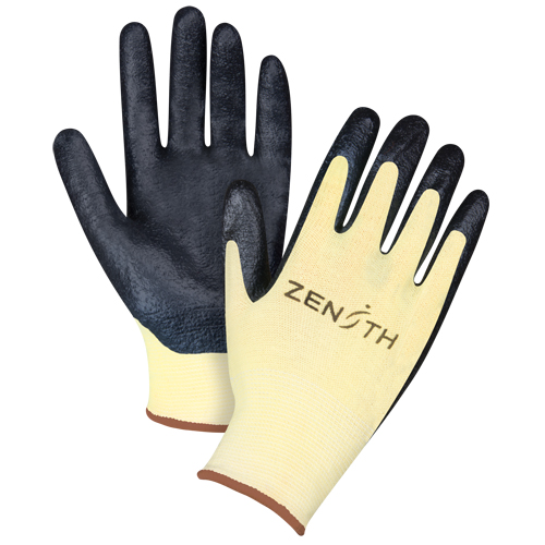 Gants r&eacute;sistants &agrave; la coupe avec prise sup&eacute;rieure, Taille Grand/9, Calibre 13, Rev&ecirc;tement Mousse de nitrile, Enveloppe en Aramide, ANSI/ISEA 105 niveau 3/EN 388 niveau 5 Brunswick Fyr & Safety
