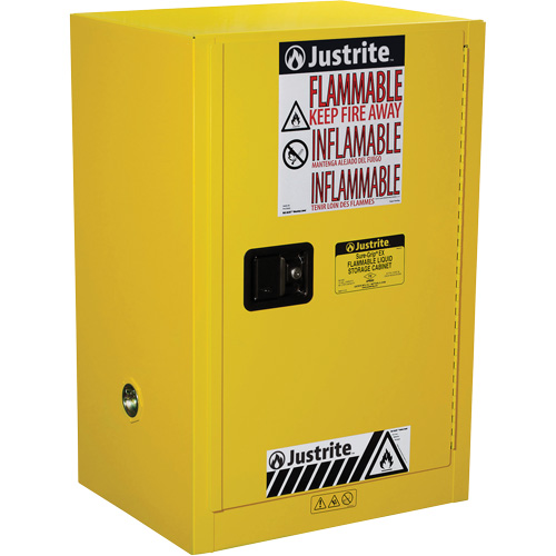 Armoire de s&eacute;curit&eacute; compacte pour produits inflammables EX Sure-Grip, 12 gal., 1 Porte(s), 23,25" La x 35" h x 18" p Brunswick Fyr & Safety