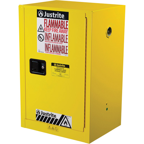 Armoire de s&eacute;curit&eacute; compacte pour produits inflammables EX Sure-Grip, 12 gal., 1 Porte(s), 23,25" La x 35" h x 18" p Brunswick Fyr & Safety
