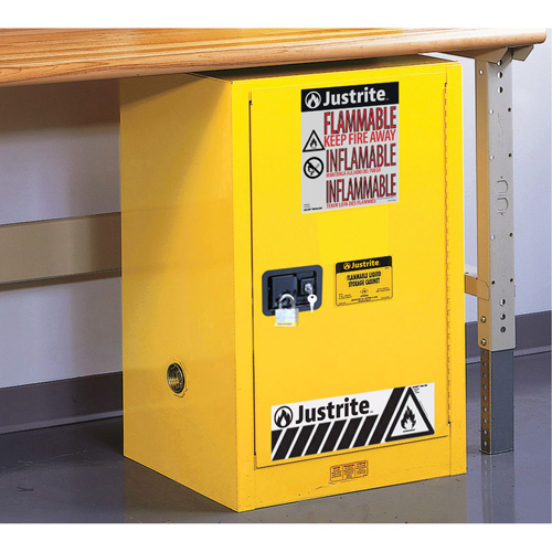 Armoire de s&eacute;curit&eacute; compacte pour produits inflammables EX Sure-Grip, 12 gal., 1 Porte(s), 23,25" La x 35" h x 18" p Brunswick Fyr & Safety
