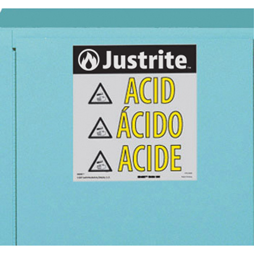 ChemCor&reg; Lined Acid/Corrosive Storage Cabinets, 22 gal., 35" x 35" x 22" Brunswick Fyr & Safety