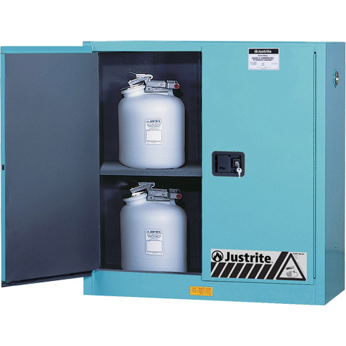 ChemCor&reg; Lined Acid/Corrosive Storage Cabinets, 30 gal., 43" x 44" x 18" Brunswick Fyr & Safety