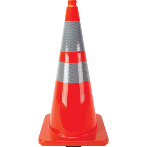Recessed Cones, 28", Orange, 4" & 6" Reflective Collar(s) Brunswick Fyr & Safety