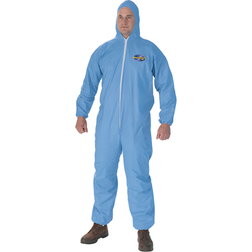 Kleenguard A65 Coveralls, Large, Blue, FR Treated Fabric Brunswick Fyr & Safety