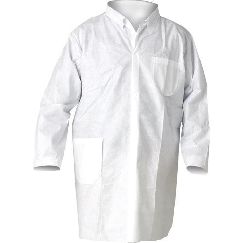 Sarraus de laboratoire KleenGuard A20, SMS, Blanc, Moyen Brunswick Fyr & Safety
