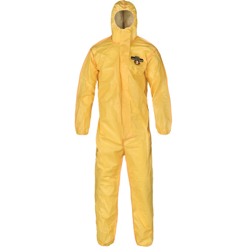 ChemMax 1 Coveralls, Small, Yellow Brunswick Fyr & Safety