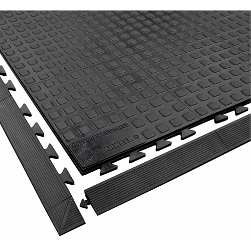 Tapis Rejuvenator Connect No 502, Polyur&eacute;thane, 3' la c, 3' lo, 5/8" &eacute;paisseur, Noir Brunswick Fyr & Safety