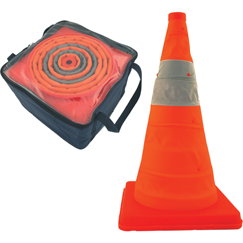Pack & PopCollapsible Cones, 18" H, Orange Brunswick Fyr & Safety