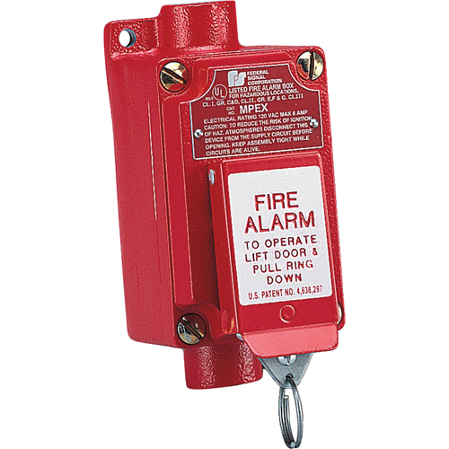 Explosion-proof Fire Alarm Pull Station (mpex) Two-step Operation Prevents Accidental Activation Brunswick Fyr & Safety