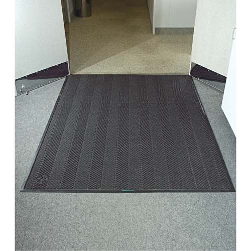 Waterhog&reg; Eco Elite Matting, Wiper/Scraper, 6' x 20' x 3/8", Grey Ash Brunswick Fyr & Safety