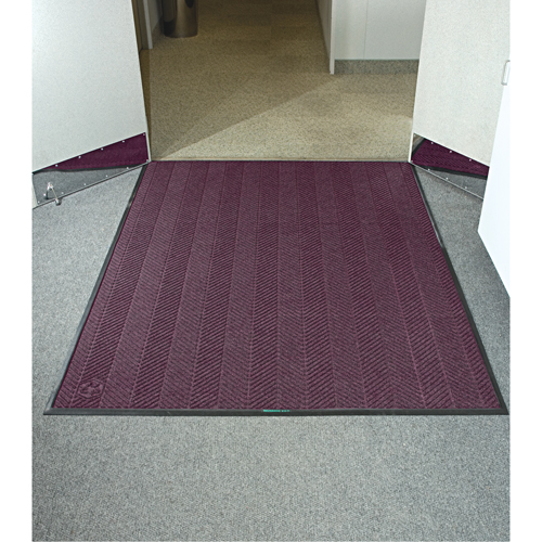 Waterhog&reg; Eco Elite Matting, Wiper/Scraper, 6' x 20' x 3/8", Maroon Brunswick Fyr & Safety