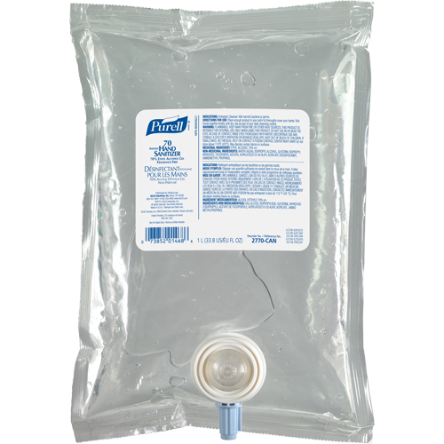 NXT&reg; Advanced Gel Hand Sanitizer, 1000 ml, Cartridge Refill, 70% Alcohol Brunswick Fyr & Safety