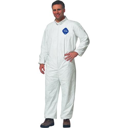 Coveralls, Medium, White, Tyvek&reg; 400 Brunswick Fyr & Safety