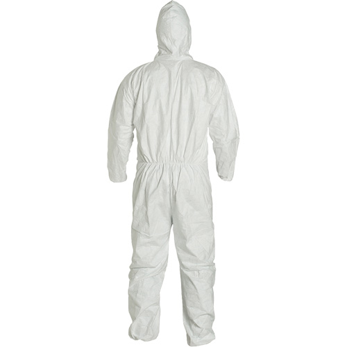 Hooded Coveralls, 4X-Large, White, Tyvek&reg; 400 Brunswick Fyr & Safety