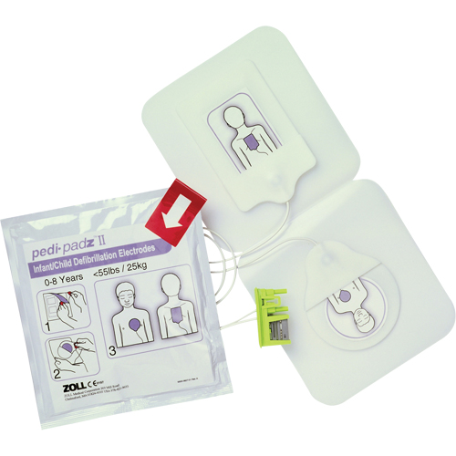 &eacute;lectrodes Pedi-Padz II, Zoll AED Plus Pour, Classe 4 Brunswick Fyr & Safety