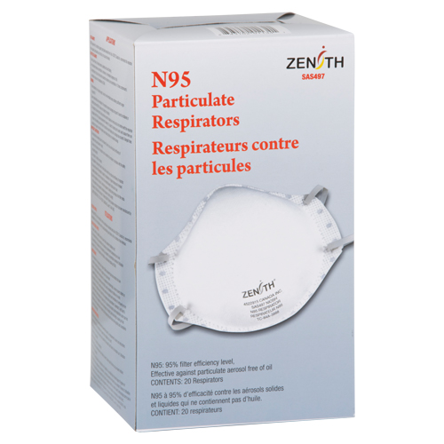 Particulate Respirators, N95, NIOSH Certified, Medium/Large Brunswick Fyr & Safety