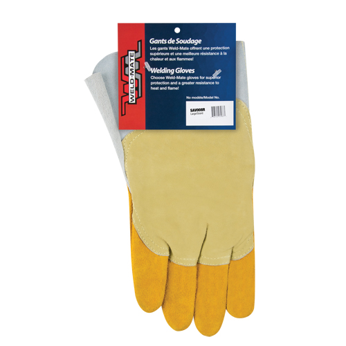 Gants de soudage pour pipelinier, Cuir de vache refendu, Taille Grand Brunswick Fyr & Safety