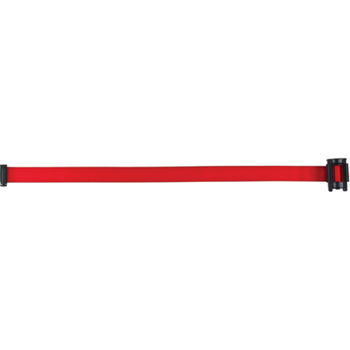Cartouche de ruban pour assembler votre propre barri&egrave;re de contr&ocirc;le des foules, Vierge, 7', Ruban Rouge Brunswick Fyr & Safety