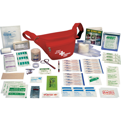 Trousses de premiers soins pour randonneur p&eacute;destre, Dispositif m&eacute;dical Classe 1, Sac en nylon Brunswick Fyr & Safety