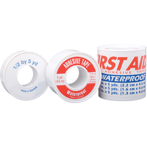 Waterproof Adhesive Tape, Class 1, Waterproof, 15' L x 1/2" W Brunswick Fyr & Safety