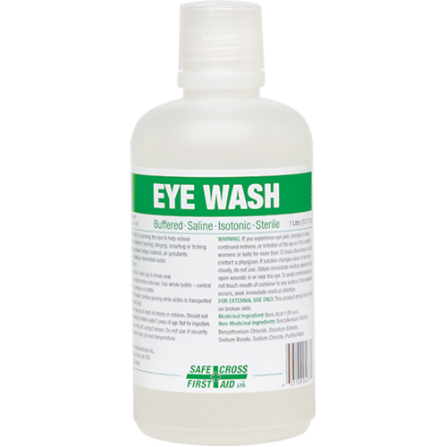 Eyewash Solution, Full Bottle, 1000 ml Brunswick Fyr & Safety
