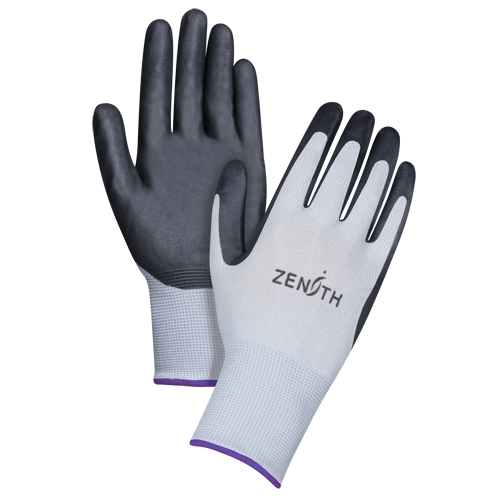 Gants l&eacute;gers enduits et respirants, 6/T-petit, R&ecirc;vetement Mousse de nitrile, Calibre 13, Enveloppe en Polyester Brunswick Fyr & Safety