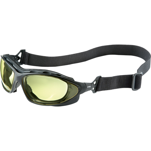 Lunettes de s&eacute;curit&eacute; &agrave; coques Uvex HydroShield Seismic, Lentille Ambr&eacute;e, Antibu&eacute;e/Anti-&eacute;gratignures, Ventilation Ferm&eacute; Brunswick Fyr & Safety