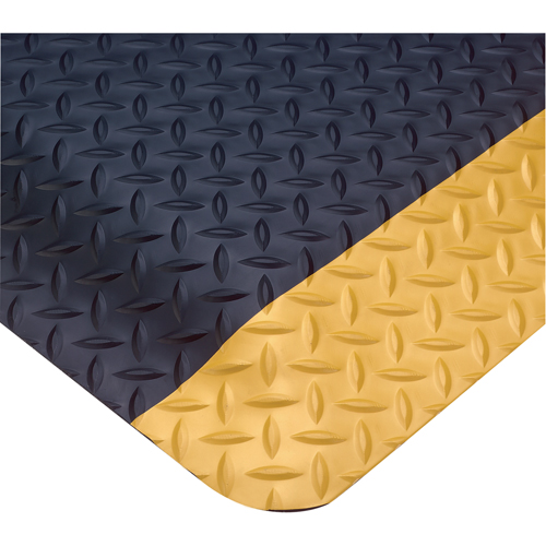 Smart No. 497 Mats, Diamond, 3' x 75' x 1", Black/Yellow, PVC Brunswick Fyr & Safety