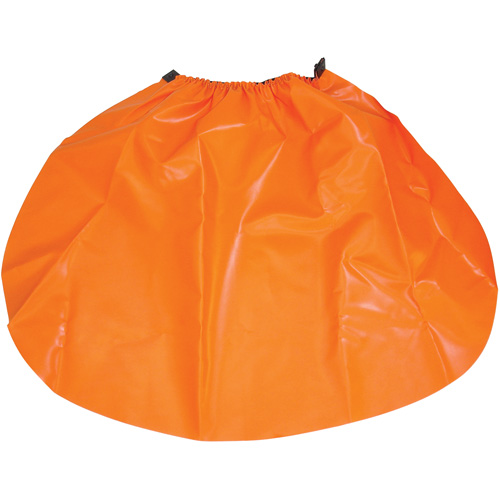 &eacute;cran anti-pluie pour casque de s&eacute;curit&eacute;, Taille unique, Orange, Nylon/PVC Brunswick Fyr & Safety