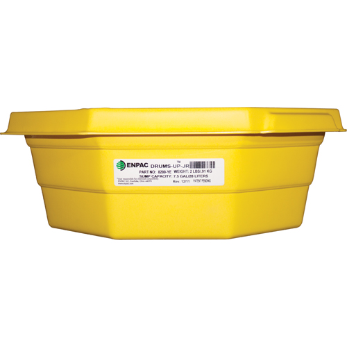 Plateaux Drums-Up Jr, 22,75" lo x 22,75" la x 7,5" h, Cap. de d&eacute;versement 7,5 gal. US Brunswick Fyr & Safety