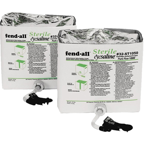 Pure Flow 1000&reg; Eyewash Station - Fluid Cartridges, 1120 oz. Brunswick Fyr & Safety