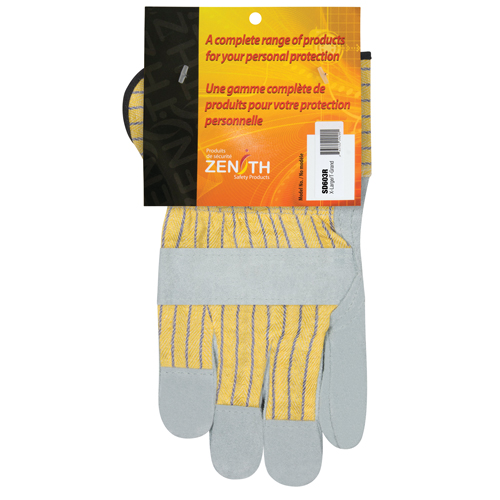 Gants d'ajusteur de qualit&eacute; sup&eacute;rieure, T-Grand, Paume en Cuir de vache refendu, Doublure en Coton Brunswick Fyr & Safety