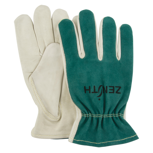 Driver's Gloves, Medium, Grain Cowhide Palm Brunswick Fyr & Safety