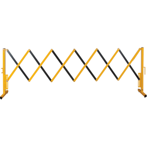 Expandable Barrier, 37" H x 11' L, Black/Yellow Brunswick Fyr & Safety