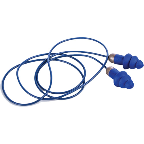 Rockets&reg; Metal Detectable Reusable Earplugs, Corded, One-Size, Bulk - Plastic Case, 27 NRR dB Brunswick Fyr & Safety