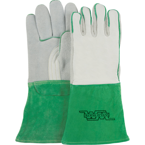 Heavy-Duty Welding Gloves, Split Cowhide, Size Medium Brunswick Fyr & Safety