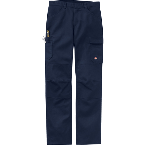 Pantalons performance pour atelier, Toile/Coton/Polyester, Bleu marine, Taille 30, Entrejambe 37 Brunswick Fyr & Safety