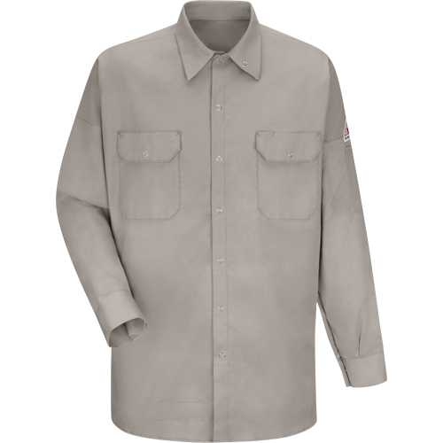 Chemise ignifuge pour soudeurs, Moyen, Gris Brunswick Fyr & Safety