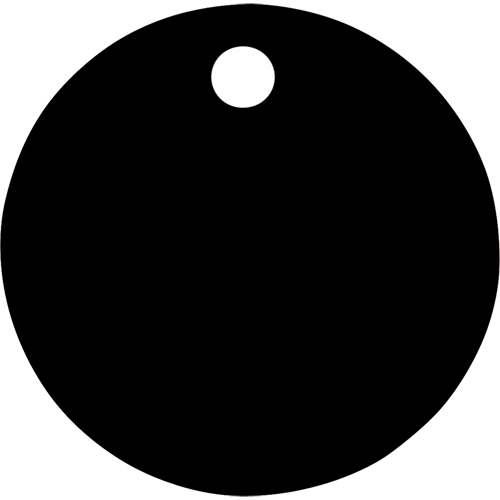 &eacute;tiquettes vierges, Aluminium, 1,5" dia. Brunswick Fyr & Safety