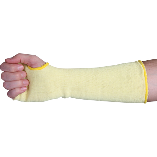 Cut-Resistant Sleeves, Kevlar&reg;, 14", ANSI/ISEA 105 Level 3, Yellow Brunswick Fyr & Safety