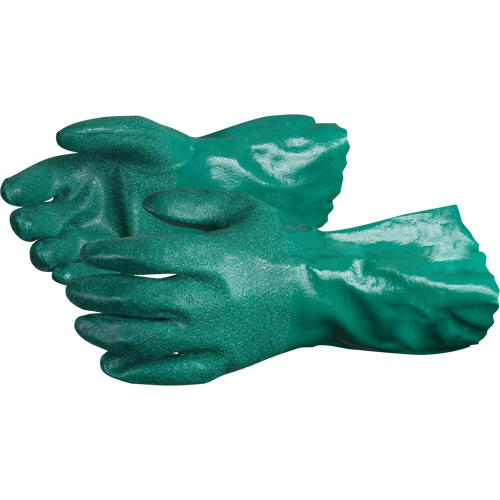 Gants Chemstop avec prise en poudre de c&eacute;ramique, Taille Moyen/8, 12" lo, Nitrile, Doublure en Jersey de coton, 40-mil Brunswick Fyr & Safety