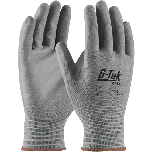 G-Tek 33G-165 Coated Gloves, 9/Large, Polyurethane Coating, 13 Gauge, Nylon Shell Brunswick Fyr & Safety