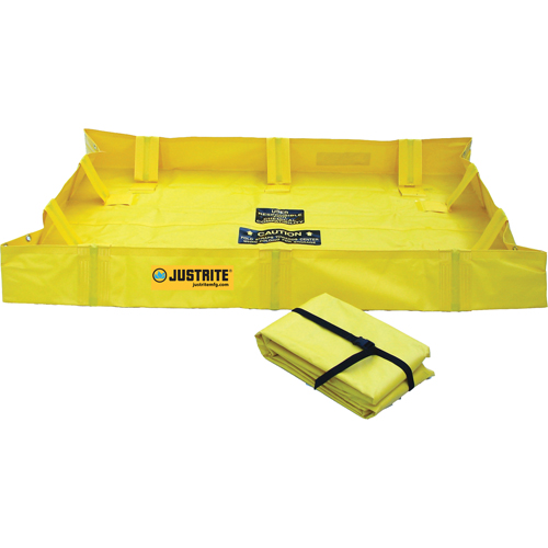 Berme de confinement Lite QuickBerm , Capacit&eacute; 119 gal., 4' la x 6' lo x 8" h, Support &agrave; encliqueter Brunswick Fyr & Safety